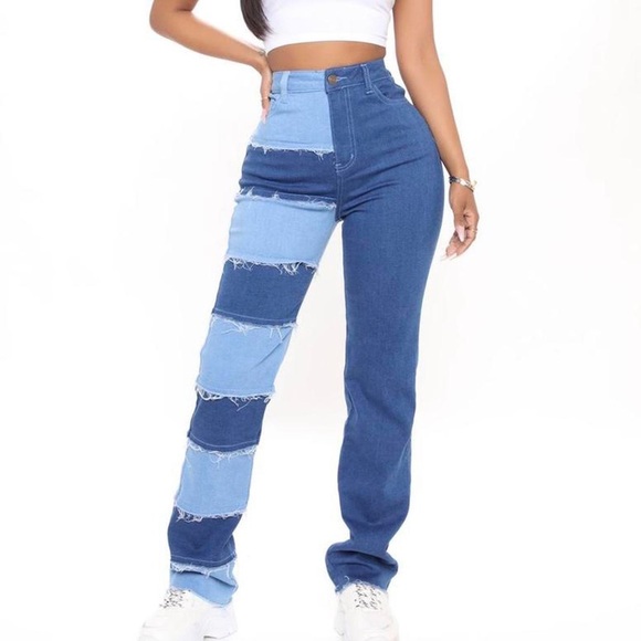 Fashion Nova Jeans Fashion Nova Patchwork Jeans Poshmark